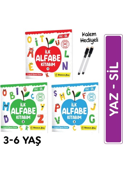 Ilk Alfabe Kitabım Yaz Sil Seti