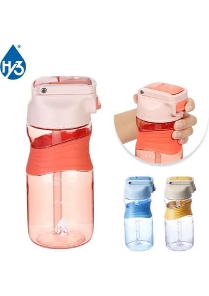 450ml Renkli Tritan Pipetli Su Matara Seti, Hafif ve , Pratik Kullanım