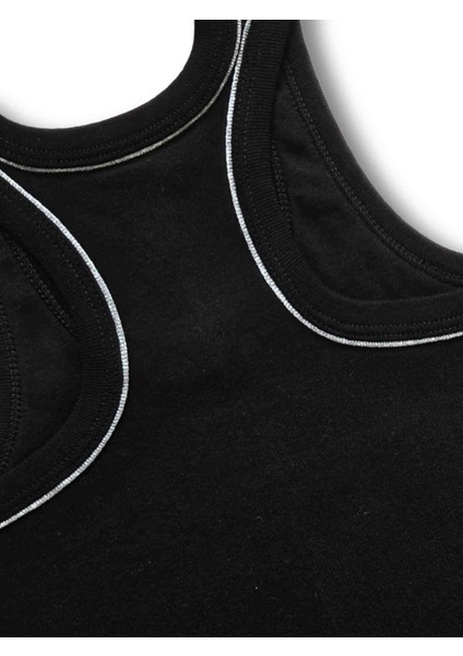%100 Pamuk Erkek Çocuk Sporcu Model Atlet 4lü Set