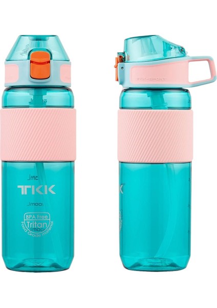 700ml Pipetli Taşıma Matara, Skalalı, Renkli, Hafif ve Plastik Tasarım