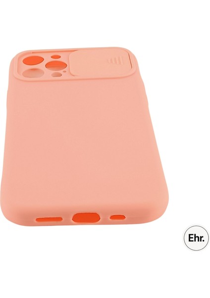 iPhone 12 Pro Max Uyumlu Kamera Sürgülü Mat Silikon Kılıf
