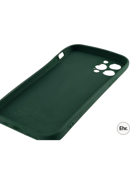 iPhone 12 Pro Max Uyumlu Kamera Sürgülü Mat Silikon Kılıf
