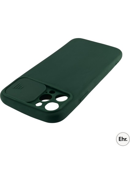 iPhone 12 Pro Max Uyumlu Kamera Sürgülü Mat Silikon Kılıf