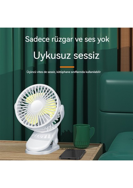 Büyük Rüzgar Taşınabilir Klip Fan USB Mini Sessiz Yaz Masaüstü Ofis Fanı (Yurt Dışından) fiyatları