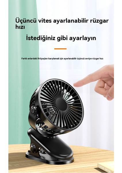Büyük Rüzgar Taşınabilir Klip Fan USB Mini Sessiz Yaz Masaüstü Ofis Fanı (Yurt Dışından) modelleri