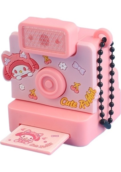 Polaroid Kamera Kolye Anahtarlık Ses ve Işık Oyuncak Okul Çantası Kolye (Yurt Dışından)