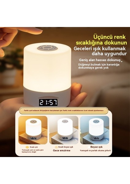 Yatak Odası Uyku Lambası Masa Lambası USB Enerji Tasarrufu Göz Koruma Lambası (Yurt Dışından)