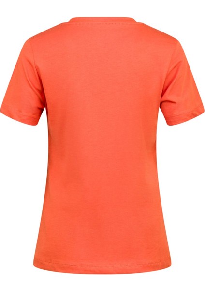 Alone Baskılı V Yaka Kadın T-Shirt 404