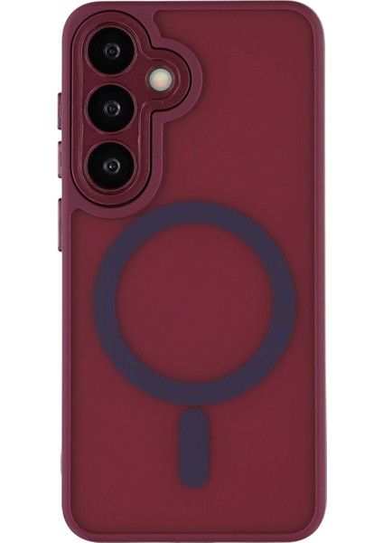 Samsung Galaxy S25 Plus Pc + Tpu Mat Telefon Kılıfı Magsafe ile Uyumlu (Yurt Dışından)