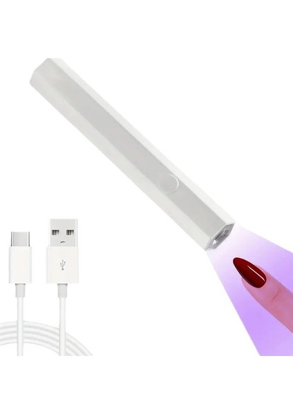 Tırnak Lambası USB Taşınabilir Tırnak Parçası Onarım Tırnak Pişirme Lambası Tırnak Şekillendirme Tek Kelime Lambası (Yurt Dışından)