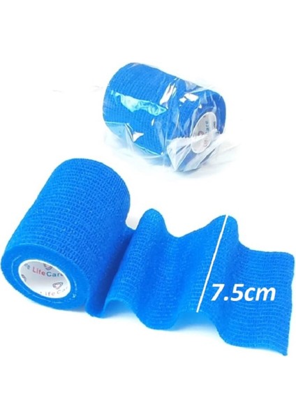 7.5cm Mavi Kendinden Yapışan Bandaj, Sağlık ve Spor İçin Güvenli Kullanım