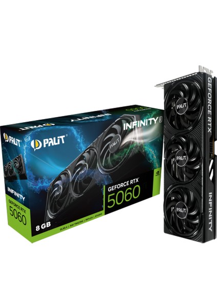 Geforce RTX5060 Infinity 3 8gb 128BIT Gddr7 Ekran Kartı NE75060019P1-GB2063S