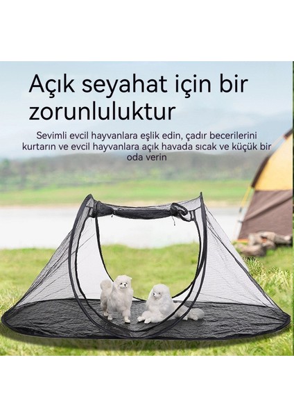 Kamp Çit Evcil Hayvan Çadır Taşınabilir Katlanabilir Açık Seyahat Kedi Çadırı (Yurt Dışından)
