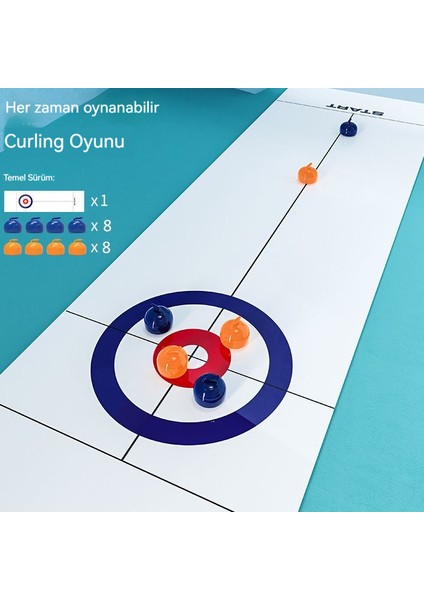 Curling Buz Hokeyi Çocuk Eğitici Oyuncaklar Çift Iki Interaktif (Yurt Dışından)