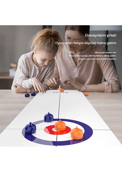 Curling Buz Hokeyi Çocuk Eğitici Oyuncaklar Çift Iki Interaktif (Yurt Dışından)