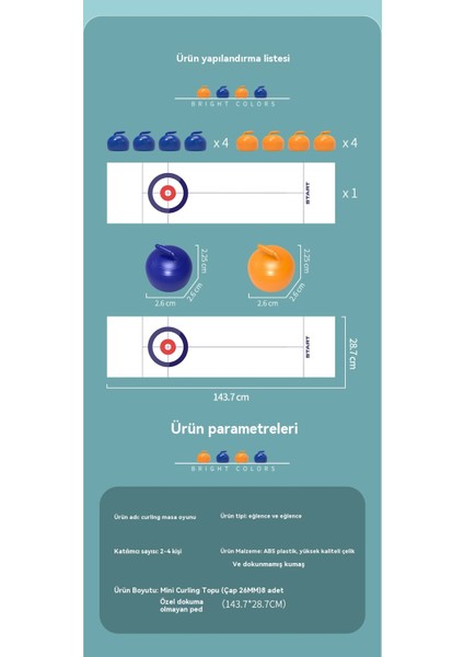 Curling Buz Hokeyi Çocuk Eğitici Oyuncaklar Çift Iki Interaktif (Yurt Dışından)