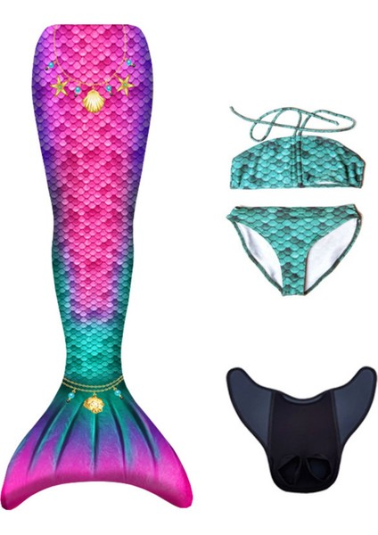 Deniz Kızı 4'lü Takım Bikini Kostüm Seti Star