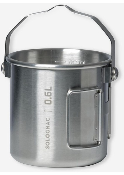 Paslanmaz Çelik 0,6 L Doğa ve Avcılık Bardak, Gri Renk