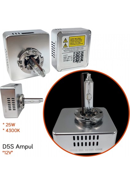 Süper Vision D5S Hıd Xenon Ampul Beyaz 25W 4300K 2 Li SV512 fiyatları