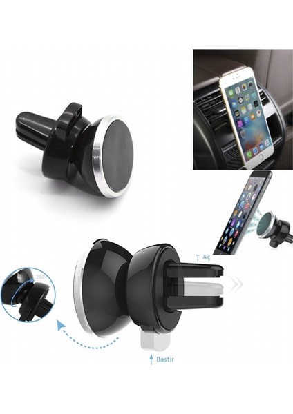 Pmx Telefon Tutucu Mıknatıslı Siyah 3,5cm x 5 cm G02 fiyatları