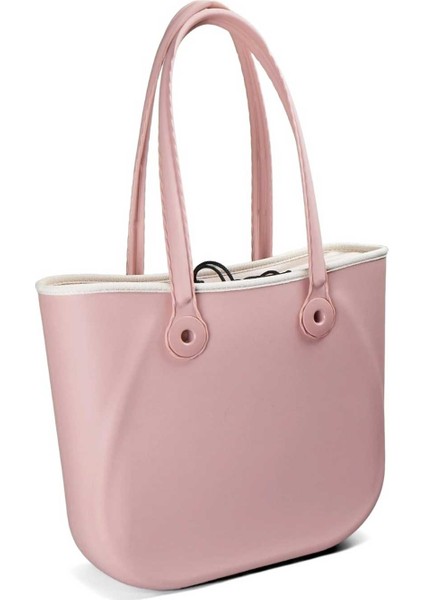 S-BAG EXCLUSIVE SİLİKON EFEKTLİ EL ÇANTASI- Yavruağzı