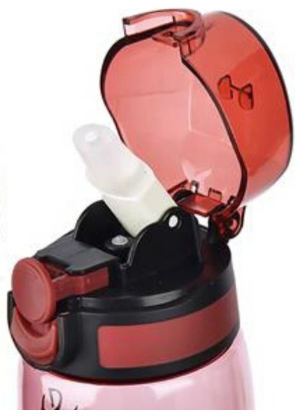 Renkli pipetli şık ve kullanışlı matara, günlük kullanım için ideal seçenektir. fiyatları