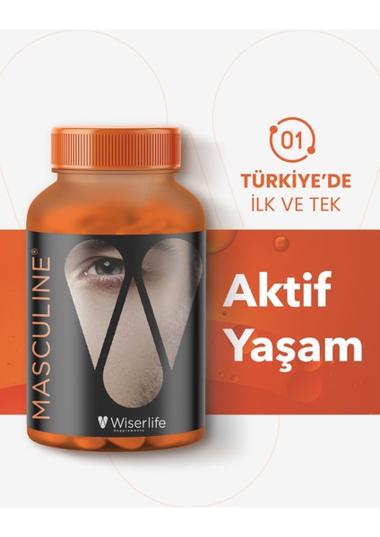 Wiserlife Masculine Cüce Palmiye Ekstresi Isırgan Ekstresi Çinko ve Bor Içeren Takviye Edici 60 Tablet