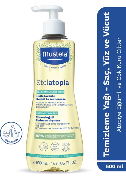 Mustela Stelatopia Huile Lavante Cleansing Oil 500 ml