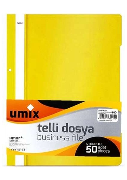 Telli Dosya A4 Eco Sarı 50'li Paket