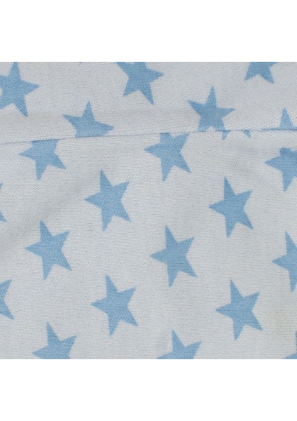 Erkek Bebek Mavi Yıldız Baskılı Çıtçıtlı Pijama Takımı modelleri