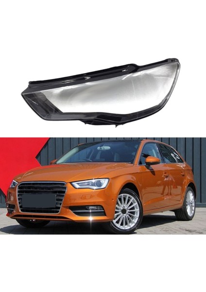 Araba Ön Far Kapağı Şeffaf Abajur Lamba Kabuğu Far Mercek Kapağı Audi A3 2013-2016 Sol (Yurt Dışından)