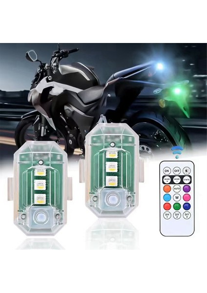 4 Adet Uzaktan Kumandalı Kablosuz LED Strobe Işıkları, 8 Renk USB Çarpışma Önleyici LED Acil Durum Uyarı Işıkları (Yurt Dışından) indirimleri