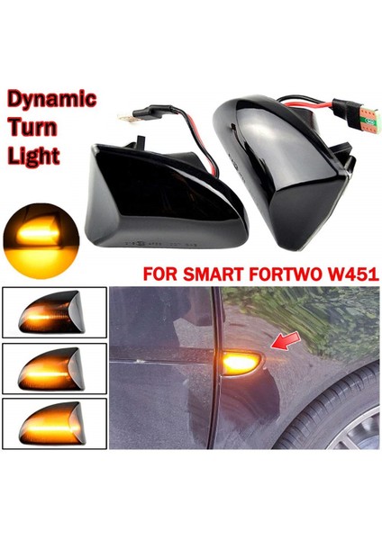 Smart Fortwo W451 2007-2014 Için Araba Yan Işaret Işıkları Sıralı Dönüş Sinyal Lambası 4519067700C40A 4519067800C40A (Yurt Dışından) indirimleri