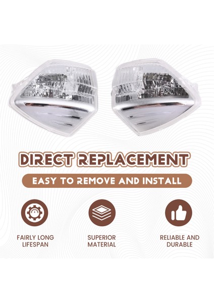 Araba Dikiz Aynası Lamba Kabuğu Sinyal Lambaları Kapağı 6M2113B381AA 6M2113B382AA Ford S-Max 2006-2015 C-Max Kuga Için (Yurt Dışından) fırsatları