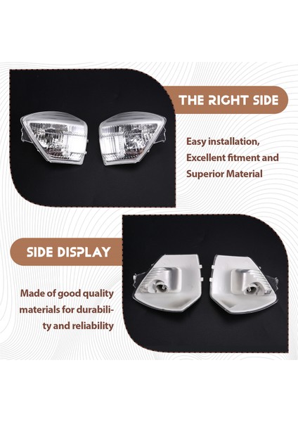 Araba Dikiz Aynası Lamba Kabuğu Sinyal Lambaları Kapağı 6M2113B381AA 6M2113B382AA Ford S-Max 2006-2015 C-Max Kuga Için (Yurt Dışından) indirimleri