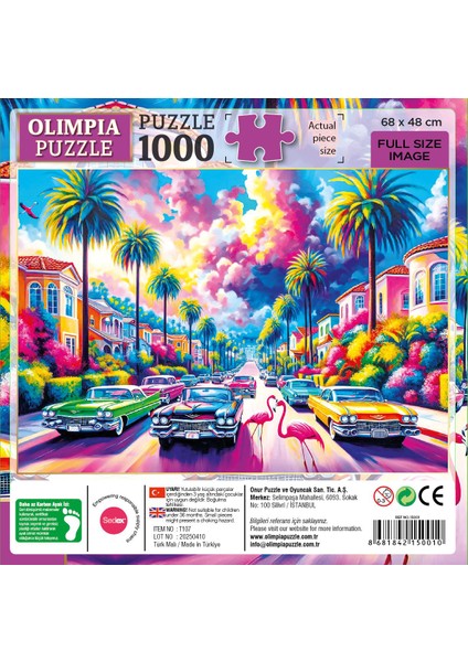 Olimpia Beverly Hills 1000 Parça Puzzle modelleri
