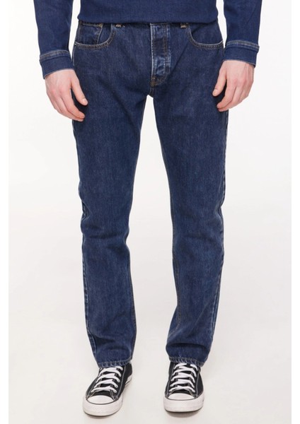 Marcel Slim Straight Fit Koyu Indigo Erkek Jean Pantolon fırsatları