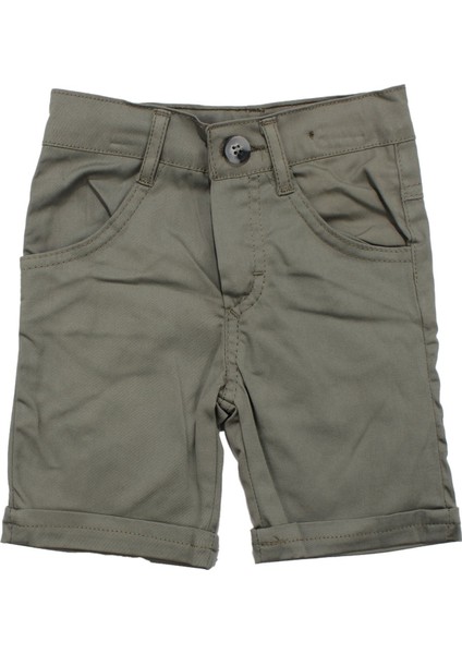 Erkek Çocuk Ekru Yeşil Müslin Gömlekli Armalı 2'li Takım fırsatları