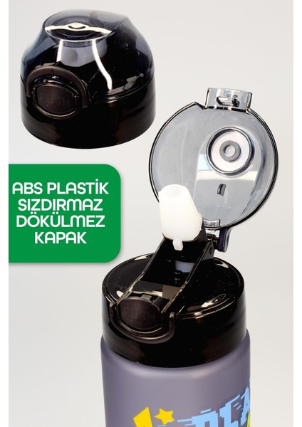 Renkli Unicorn Tritan Su Şişesi, Pipetli, 550 ml, Çocuklar için eğlenceli tasarım indirimleri