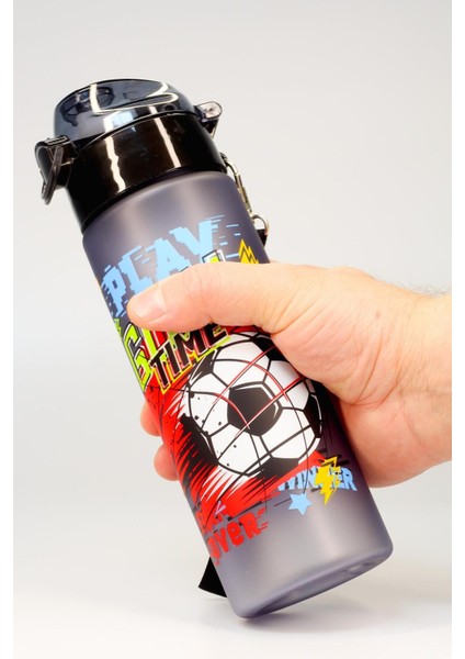 Renkli Unicorn Tritan Su Şişesi, Pipetli, 550 ml, Çocuklar için eğlenceli tasarım