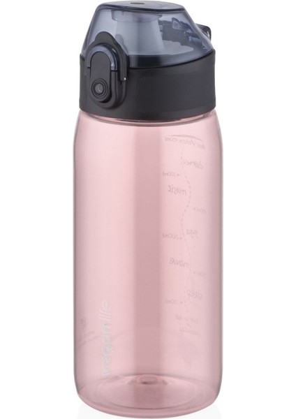 450ml Yeni Koleksiyon Pembe Şeffaf Tritan Su Şişesi, Hafif ve Rahat İçim