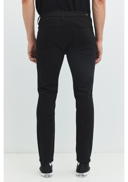 Pavel Slim Tapered Fit Solmayan Siyah Erkek Jean Pantolon indirimleri