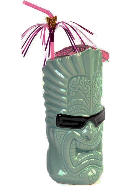 Groovy Seramik Tiki Kokteyl Bardak