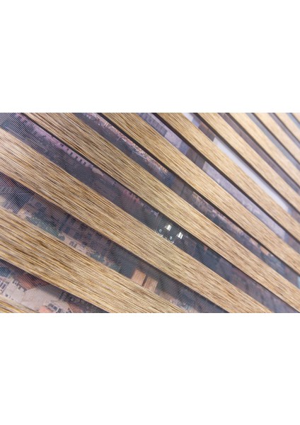 Kahverengi Bambu Stor Zebra Perde