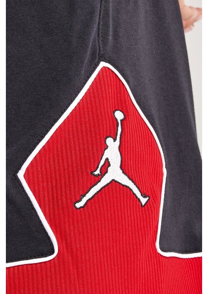 Jordan Sport Diamond Loose Fit Shorts Kadın Geniş Kalıp Şort Siyah Kırmızı fırsatları