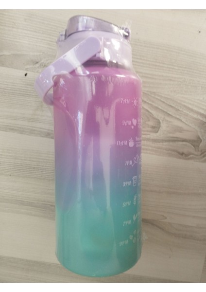 İkili 2 lt ve 800 ml renkli su mataraları, enerji dolu kullanım için ideal