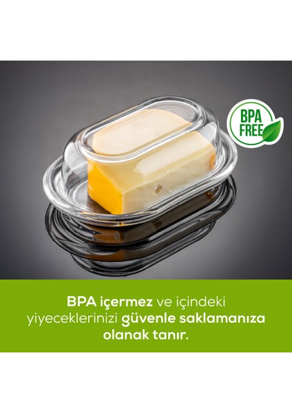 Kapaklı Cam Tereyağlık 176 ml modelleri