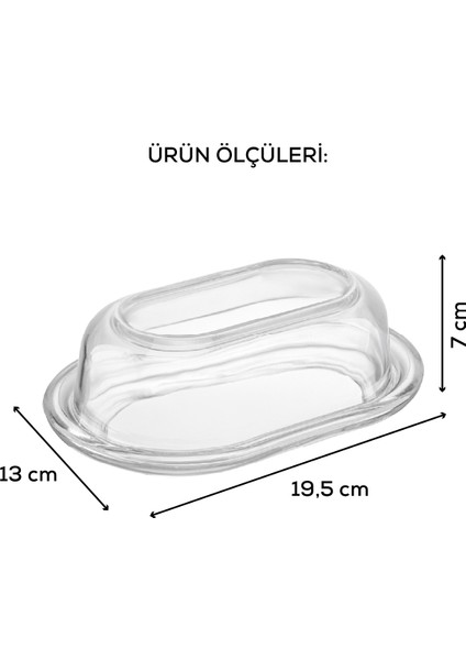 Kapaklı Cam Tereyağlık 176 ml indirimleri