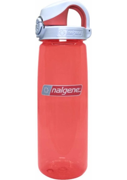 24oz Çift Katmanlı Coral Desenli Sürdürülebilir Plastik Suluk, Turuncu