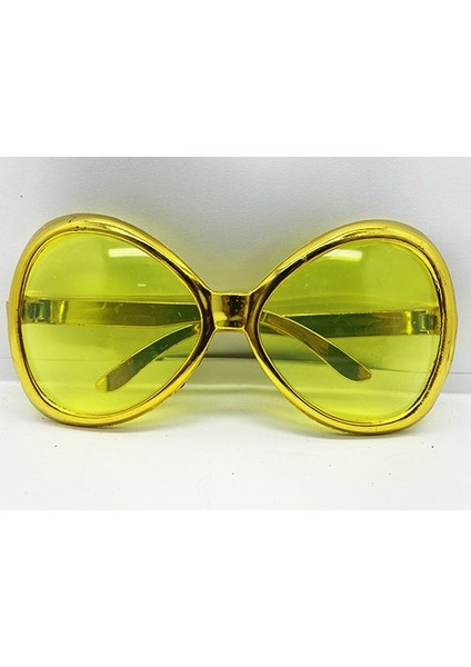 Büro Ev Ofis Yeşilçam Parti Kostümü Için 7X16CM Golden Gözlük